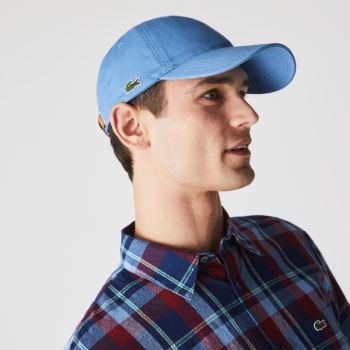 Lacoste Contrast Strap Cotton Cap Pánské - Čepice Blankyt | CZ-AgI0sx